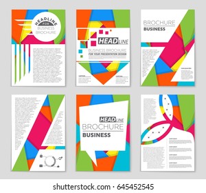 Abstract vector layout background set. For art template design, list, front page, mockup brochure theme style, banner, idea, cover, booklet, print, flyer, book, blank, card, ad, sign, sheet,, a4