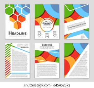 Abstract vector layout background set. For art template design, list, front page, mockup brochure theme style, banner, idea, cover, booklet, print, flyer, book, blank, card, ad, sign, sheet,, a4