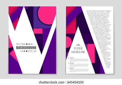 Abstract vector layout background set. For art template design, list, front page, mockup brochure theme style, banner, idea, cover, booklet, print, flyer, book, blank, card, ad, sign, sheet,, a4