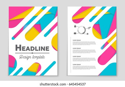 Abstract vector layout background set. For art template design, list, front page, mockup brochure theme style, banner, idea, cover, booklet, print, flyer, book, blank, card, ad, sign, sheet,, a4