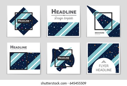 Abstract vector layout background set. For art template design, list, page, mockup brochure theme style, banner, idea, cover, booklet, print, flyer, book, blank, card, ad, sign, sheet,, a4