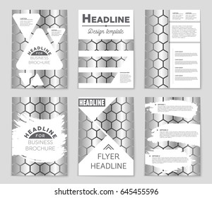Abstract vector layout background set. For art template design, list, front page, mockup brochure theme style, banner, idea, cover, booklet, print, flyer, book, blank, card, ad, sign, sheet,, a4