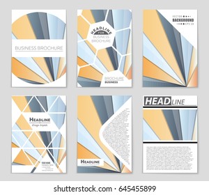 Abstract vector layout background set. For art template design, list, front page, mockup brochure theme style, banner, idea, cover, booklet, print, flyer, book, blank, card, ad, sign, sheet,, a4