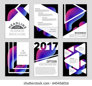 Abstract vector layout background set. For art template design, list, front page, mockup brochure theme style, banner, idea, cover, booklet, print, flyer, book, blank, card, ad, sign, sheet,, a4