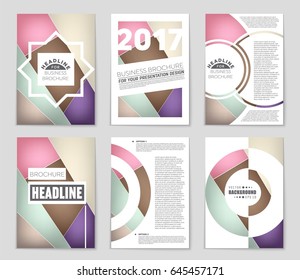 Abstract vector layout background set. For art template design, list, front page, mockup brochure theme style, banner, idea, cover, booklet, print, flyer, book, blank, card, ad, sign, sheet,, a4