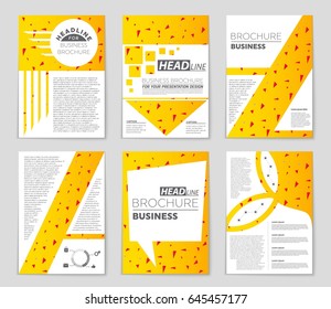 Abstract vector layout background set. For art template design, list, front page, mockup brochure theme style, banner, idea, cover, booklet, print, flyer, book, blank, card, ad, sign, sheet,, a4