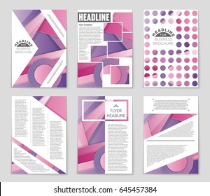 Abstract vector layout background set. For art template design, list, front page, mockup brochure theme style, banner, idea, cover, booklet, print, flyer, book, blank, card, ad, sign, sheet,, a4