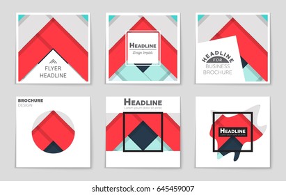 Abstract vector layout background set. For art template design, list, front page, mockup brochure theme style, banner, idea, cover, booklet, print, flyer, book, blank, card, ad, sign, sheet,, a4
