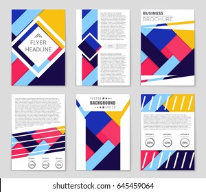 Abstract vector layout background set. For art template design, list, front page, mockup brochure theme style, banner, idea, cover, booklet, print, flyer, book, blank, card, ad, sign, sheet,, a4