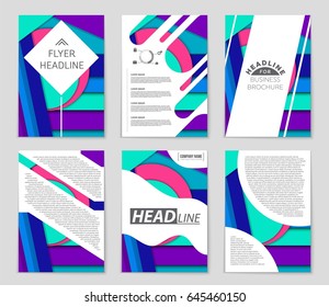Abstract vector layout background set. For art template design, list, front page, mockup brochure theme style, banner, idea, cover, booklet, print, flyer, book, blank, card, ad, sign, sheet,, a4