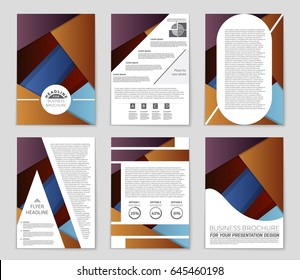 Abstract vector layout background set. For art template design, list, front page, mockup brochure theme style, banner, idea, cover, booklet, print, flyer, book, blank, card, ad, sign, sheet,, a4
