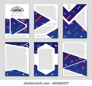 Abstract vector layout background set. For art template design, list, front page, mockup brochure theme style, banner, idea, cover, booklet, print, flyer, book, blank, card, ad, sign, sheet,, a4