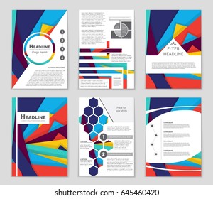 Abstract vector layout background set. For art template design, list, front page, mockup brochure theme style, banner, idea, cover, booklet, print, flyer, book, blank, card, ad, sign, sheet,, a4