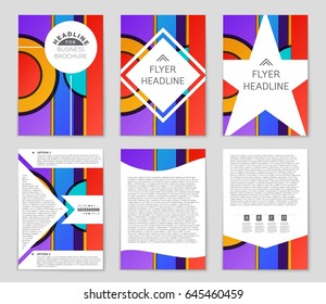 Abstract vector layout background set. For art template design, list, front page, mockup brochure theme style, banner, idea, cover, booklet, print, flyer, book, blank, card, ad, sign, sheet,, a4