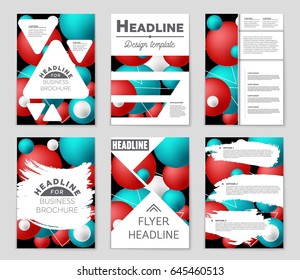 Abstract vector layout background set. For art template design, list, front page, mockup brochure theme style, banner, idea, cover, booklet, print, flyer, book, blank, card, ad, sign, sheet,, a4