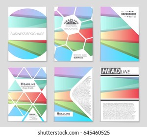 Abstract vector layout background set. For art template design, list, front page, mockup brochure theme style, banner, idea, cover, booklet, print, flyer, book, blank, card, ad, sign, sheet,, a4