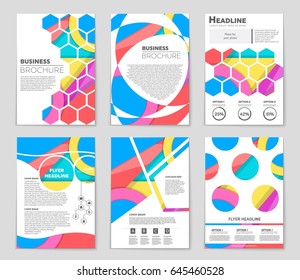 Abstract vector layout background set. For art template design, list, front page, mockup brochure theme style, banner, idea, cover, booklet, print, flyer, book, blank, card, ad, sign, sheet,, a4