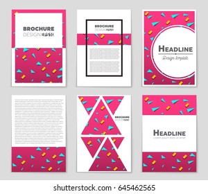 Abstract vector layout background set. For art template design, list, front page, mockup brochure theme style, banner, idea, cover, booklet, print, flyer, book, blank, card, ad, sign, sheet,, a4