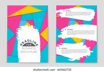 Abstract vector layout background set. For art template design, list, front page, mockup brochure theme style, banner, idea, cover, booklet, print, flyer, book, blank, card, ad, sign, sheet,, a4