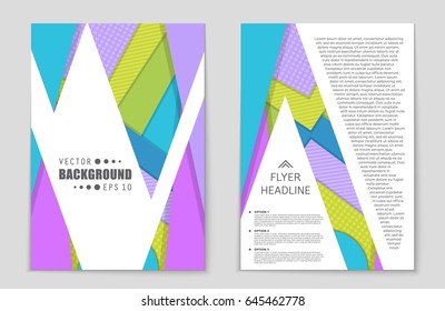 Abstract vector layout background set. For art template design, list, front page, mockup brochure theme style, banner, idea, cover, booklet, print, flyer, book, blank, card, ad, sign, sheet,, a4