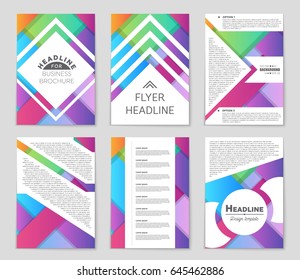 Abstract vector layout background set. For art template design, list, front page, mockup brochure theme style, banner, idea, cover, booklet, print, flyer, book, blank, card, ad, sign, sheet,, a4