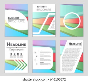Abstract vector layout background set. For art template design, list, front page, mockup brochure theme style, banner, idea, cover, booklet, print, flyer, book, blank, card, ad, sign, sheet,, a4