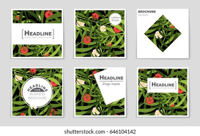 Abstract vector layout background set. For art template design, list, front page, mockup brochure theme style, banner, idea, cover, booklet, print, flyer, book, blank, card, ad, sign, sheet,, a4