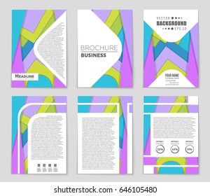Abstract vector layout background set. For art template design, list, front page, mockup brochure theme style, banner, idea, cover, booklet, print, flyer, book, blank, card, ad, sign, sheet,, a4