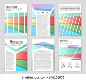 Abstract vector layout background set. For art template design, list, front page, mockup brochure theme style, banner, idea, cover, booklet, print, flyer, book, blank, card, ad, sign, sheet,, a4