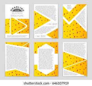 Abstract vector layout background set. For art template design, list, front page, mockup brochure theme style, banner, idea, cover, booklet, print, flyer, book, blank, card, ad, sign, sheet,, a4