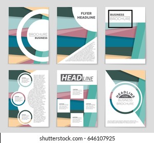 Abstract vector layout background set. For art template design, list, front page, mockup brochure theme style, banner, idea, cover, booklet, print, flyer, book, blank, card, ad, sign, sheet,, a4