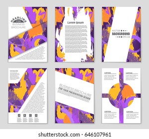 Abstract vector layout background set. For art template design, list, front page, mockup brochure theme style, banner, idea, cover, booklet, print, flyer, book, blank, card, ad, sign, sheet,, a4.