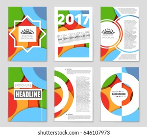 Abstract vector layout background set. For art template design, list, front page, mockup brochure theme style, banner, idea, cover, booklet, print, flyer, book, blank, card, ad, sign, sheet,, a4
