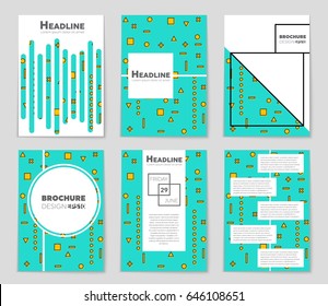 Abstract vector layout background set. For art template design, list, front page, mockup brochure theme style, banner, idea, cover, booklet, print, flyer, book, blank, card, ad, sign, sheet,, a4