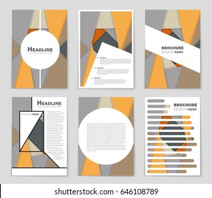 Abstract vector layout background set. For art template design, list, front page, mockup brochure theme style, banner, idea, cover, booklet, print, flyer, book, blank, card, ad, sign, sheet,, a4
