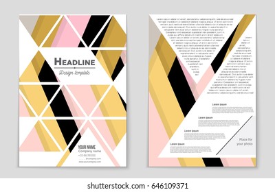Abstract vector layout background set. For art template design, list, front page, mockup brochure theme style, banner, idea, cover, booklet, print, flyer, book, blank, card, ad, sign, sheet,, a4