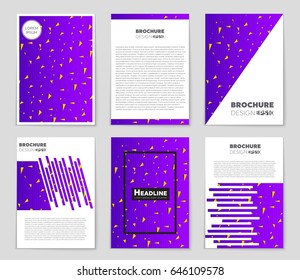 Abstract vector layout background set. For art template design, list, front page, mockup brochure theme style, banner, idea, cover, booklet, print, flyer, book, blank, card, ad, sign, sheet,, a4