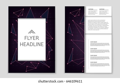 Abstract vector layout background set. For art template design, list, front page, mockup brochure theme style, banner, idea, cover, booklet, print, flyer, book, blank, card, ad, sign, sheet,, a4