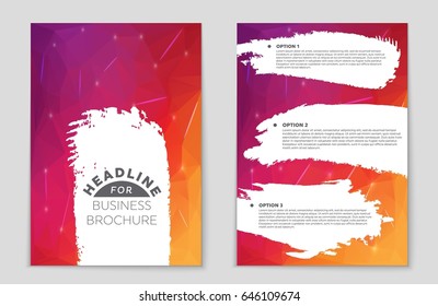 Abstract vector layout background set. For art template design, list, page, mockup brochure theme style, banner, idea, cover, booklet, print, flyer, book, blank, card, ad, sign, sheet,, a4.