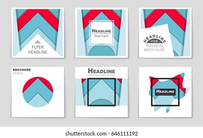 Abstract vector layout background set. For art template design, list, front page, mockup brochure theme style, banner, idea, cover, booklet, print, flyer, book, blank, card, ad, sign, sheet,, a4