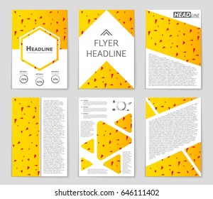 Abstract vector layout background set. For art template design, list, front page, mockup brochure theme style, banner, idea, cover, booklet, print, flyer, book, blank, card, ad, sign, sheet,, a4