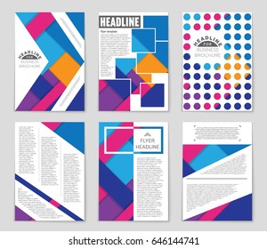 Abstract vector layout background set. For art template design, list, front page, mockup brochure theme style, banner, idea, cover, booklet, print, flyer, book, blank, card, ad, sign, sheet,, a4