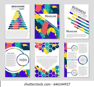 Abstract vector layout background set. For art template design, list, front page, mockup brochure theme style, banner, idea, cover, booklet, print, flyer, book, blank, card, ad, sign, sheet,, a4