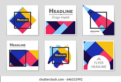 Abstract vector layout background set. For art template design, list, front page, mockup brochure theme style, banner, idea, cover, booklet, print, flyer, book, blank, card, ad, sign, sheet,, a4