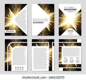Abstract vector layout background set. For art template design, list, front page, mockup brochure theme style, banner, idea, cover, booklet, print, flyer, book, blank, card, ad, sign, sheet,, a4