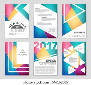 Abstract vector layout background set. For art template design, list, front page, mockup brochure theme style, banner, idea, cover, booklet, print, flyer, book, blank, card, ad, sign, sheet,, a4