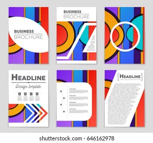 Abstract vector layout background set. For art template design, list, front page, mockup brochure theme style, banner, idea, cover, booklet, print, flyer, book, blank, card, ad, sign, sheet,, a4