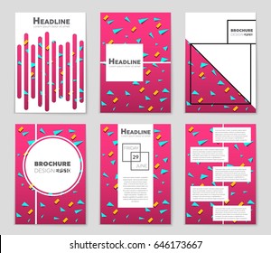 Abstract vector layout background set. For art template design, list, front page, mockup brochure theme style, banner, idea, cover, booklet, print, flyer, book, blank, card, ad, sign, sheet,, a4