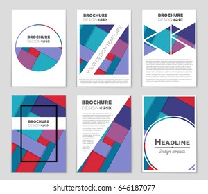 Abstract vector layout background set. For art template design, list, front page, mockup brochure theme style, banner, idea, cover, booklet, print, flyer, book, blank, card, ad, sign, sheet,, a4