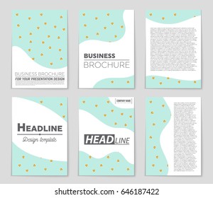 Abstract vector layout background set. For art template design, list, front page, mockup brochure theme style, banner, idea, cover, booklet, print, flyer, book, blank, card, ad, sign, sheet,, a4